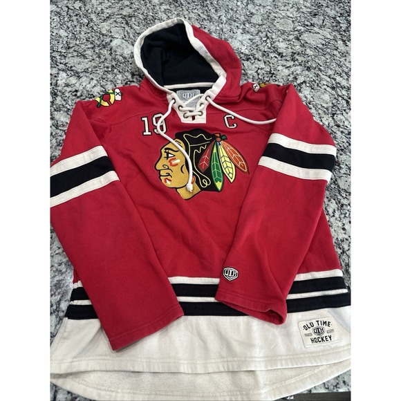 Old Time Hockey Collection Chicago Blackhawks Men's Hoodie XL Toews 19 - Picture 1 of 9